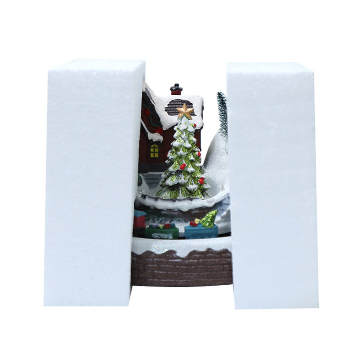 Illuminated Christmas Music House with Light and Music