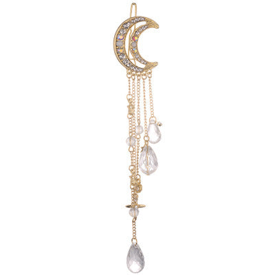 Celestial Moon-Inspired Dangle Brooch Stornfield