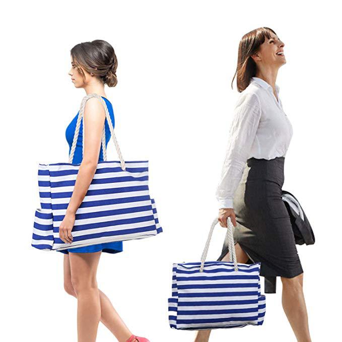 Durable beach bag with extra large storage space and practical side pockets Stornfield