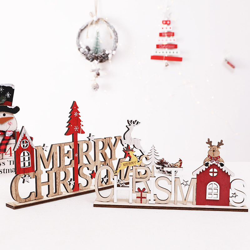 Whimsical Wooden Holiday Wall Decoration