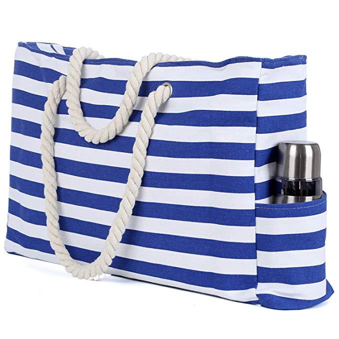Durable beach bag with extra large storage space and practical side pockets Stornfield