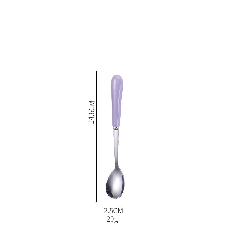 Ergonomic teaspoon with non-slip handle Stornfield
