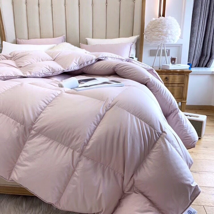 All-Season Quilted Down-Alternative Comforter with Box-Stitch Construction