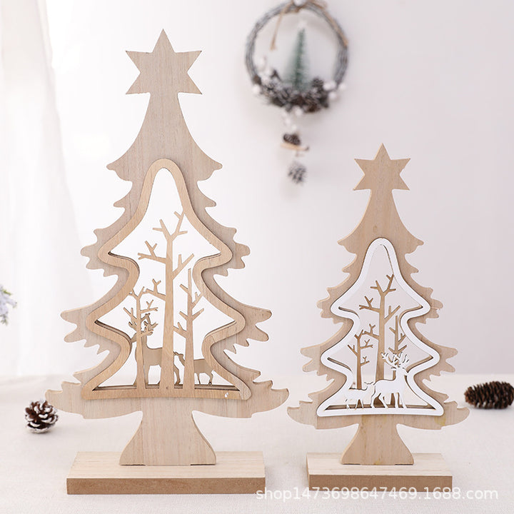 Decorative Wooden Christmas Tree Decoration