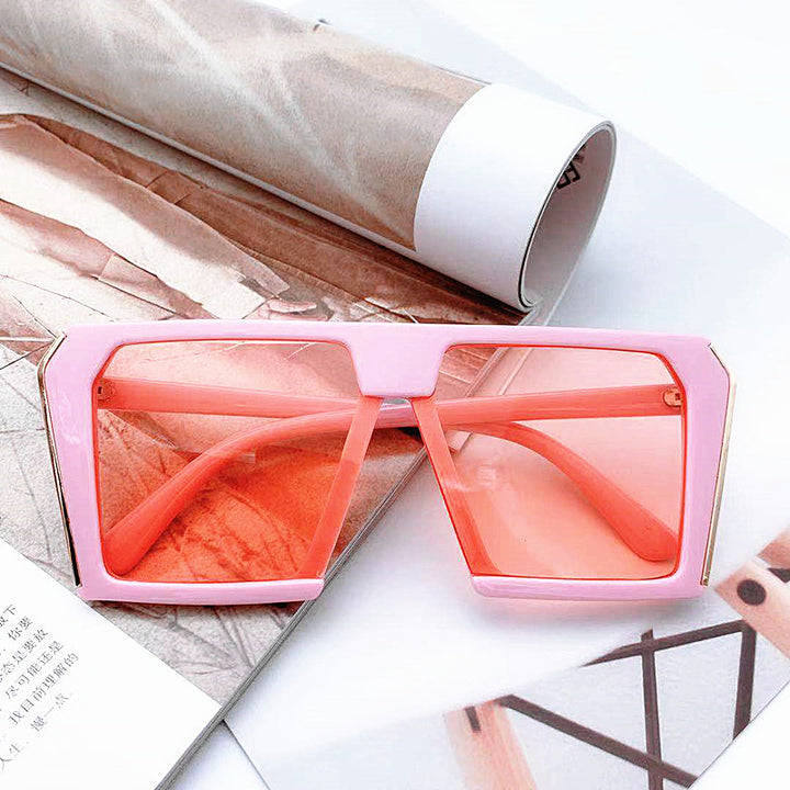 Ladies stylish geometric sunglasses in angular design Stornfield
