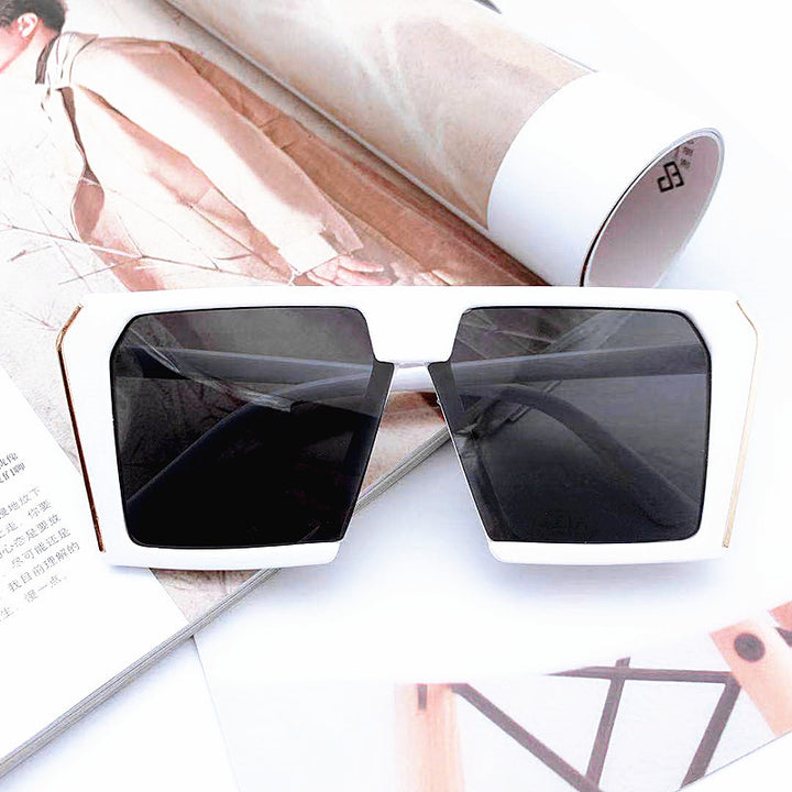 Ladies stylish geometric sunglasses in angular design Stornfield