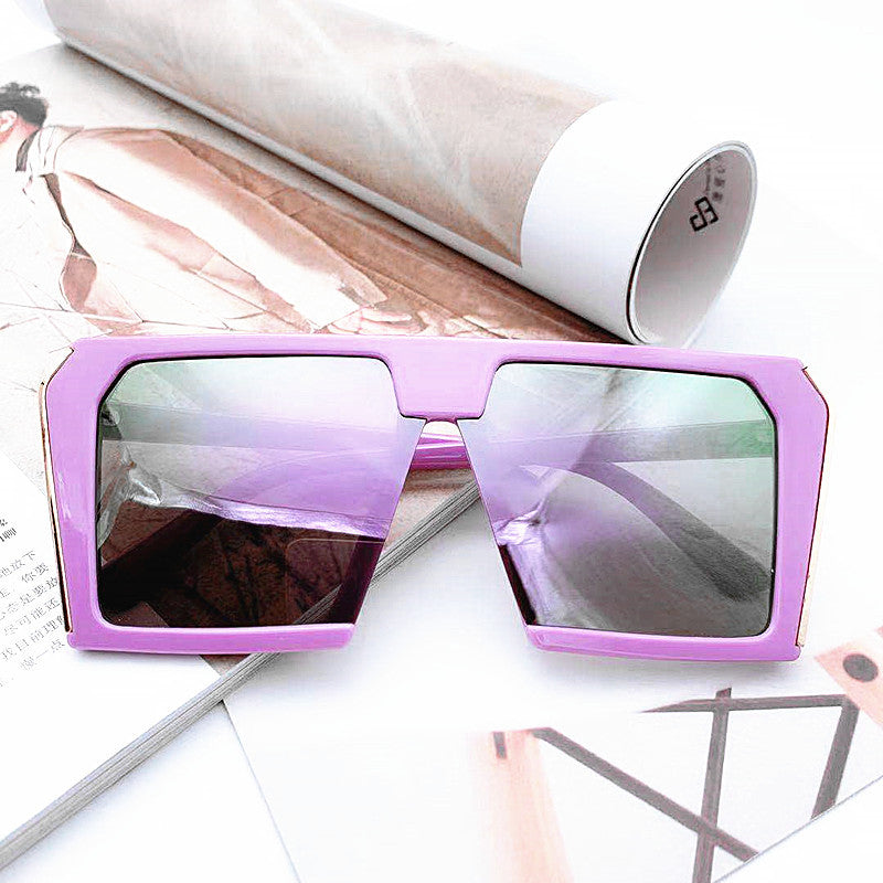 Ladies stylish geometric sunglasses in angular design Stornfield