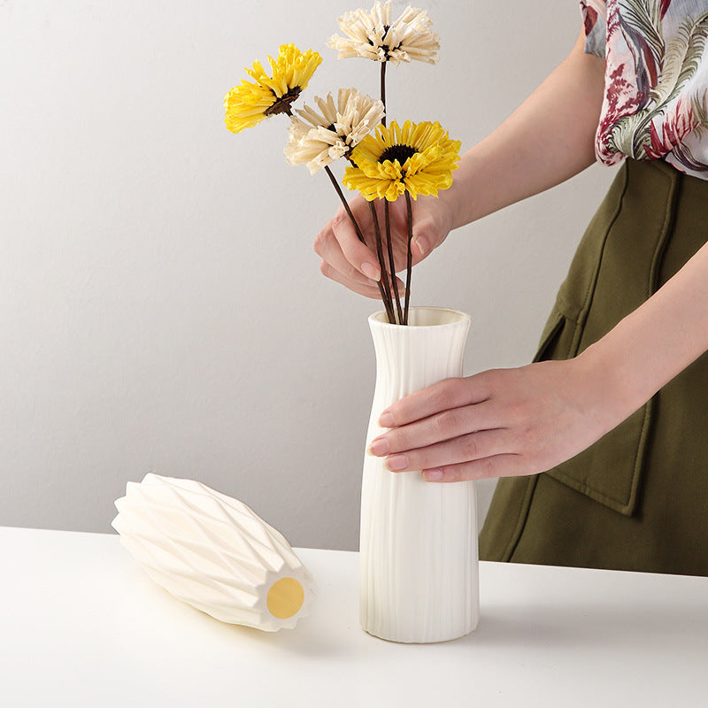 Textured Geometric Decorative Vase Stornfeild