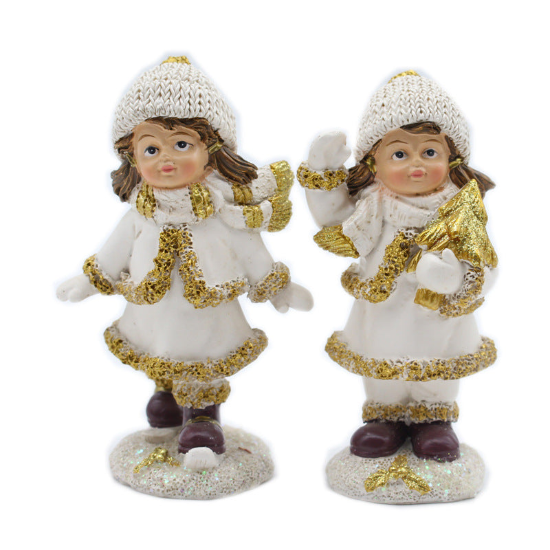 Festive Decorative Christmas Figurine Set