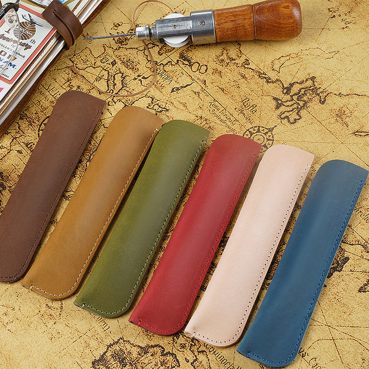 Leather Pencil Roll Case