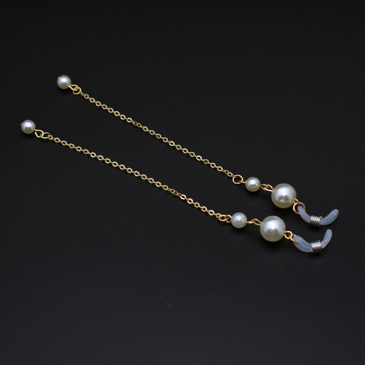 Elegant Long Pearl Chain Eyewear Holder Stornfield