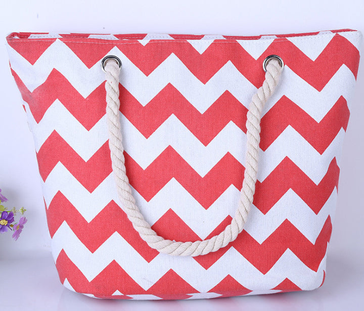 Large shopping bag with modern zigzag design Stornfield