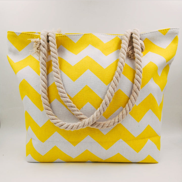 Large shopping bag with modern zigzag design Stornfield