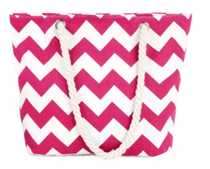 Large shopping bag with modern zigzag design Stornfield