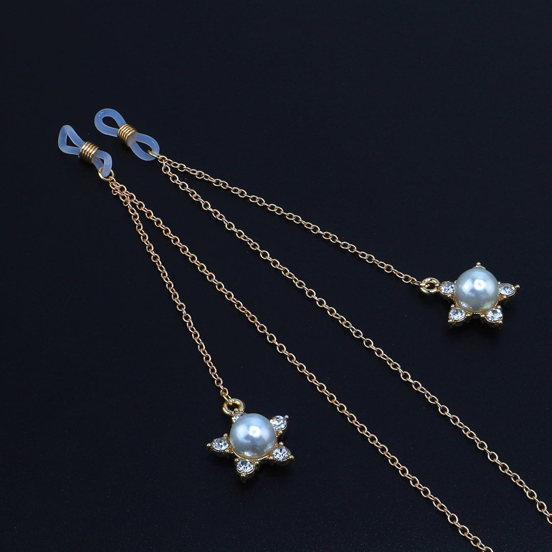 Pearl-Accented Eyewear Chain Stornfield