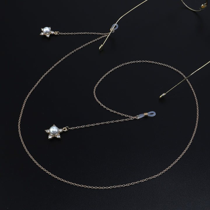 Pearl-Accented Eyewear Chain Stornfield