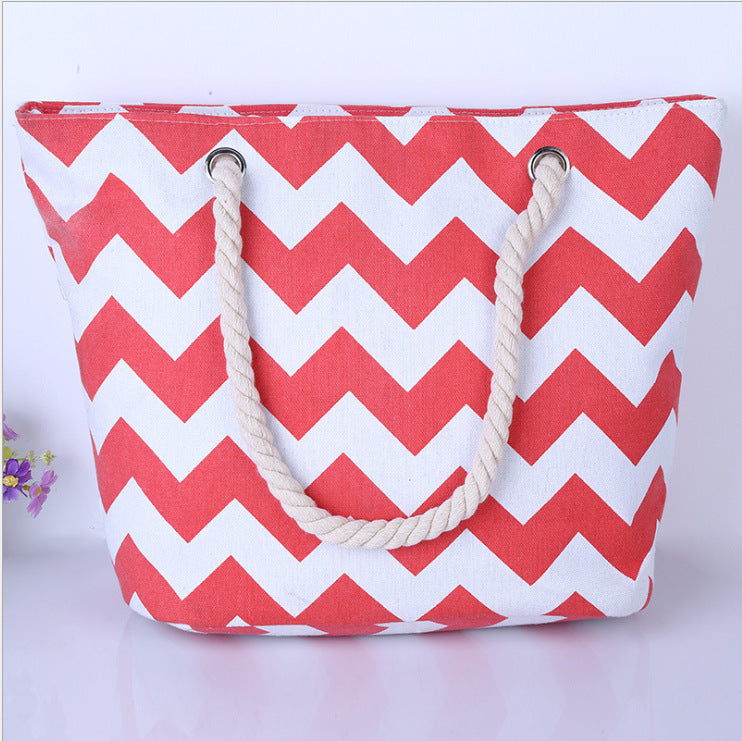 Large shopping bag with modern zigzag design Stornfield
