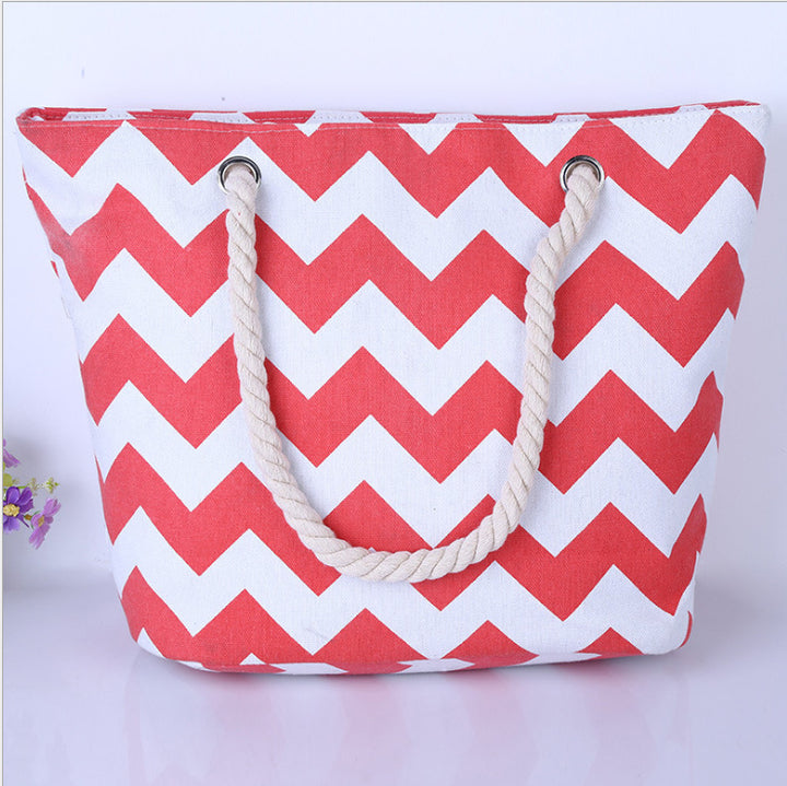 Large shopping bag with modern zigzag design Stornfield