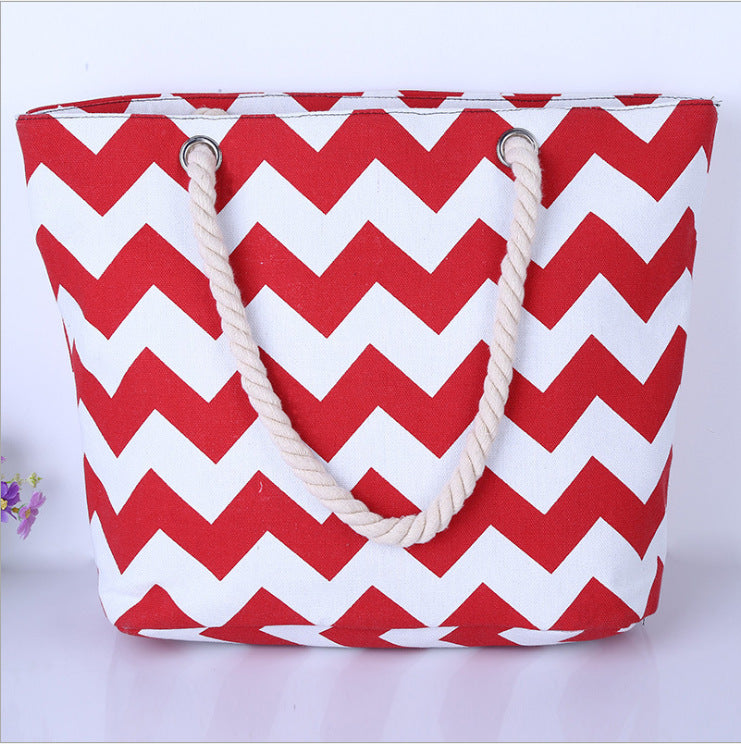 Large shopping bag with modern zigzag design Stornfield