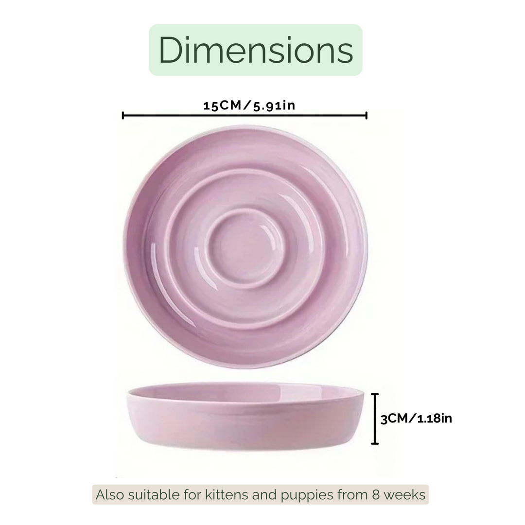 Ceramic Anti-Choking Feeding Bowl – Slow Feeding for Cats and Dogs | Stornfield