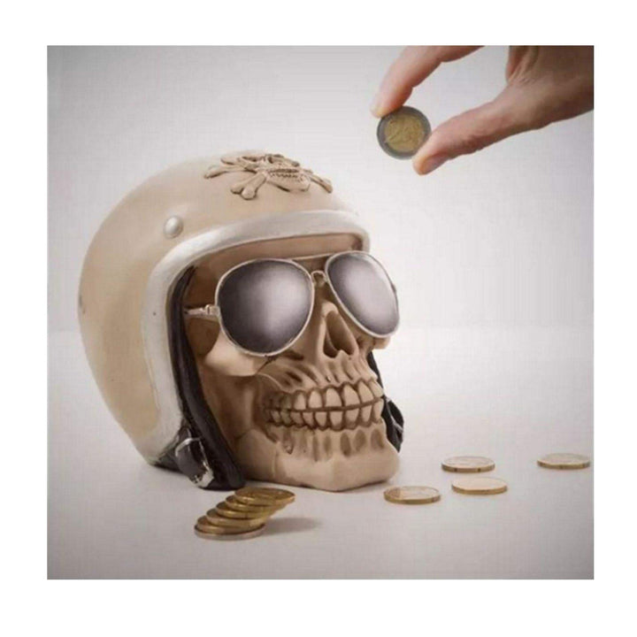 Decorative Skull Coin Bank
