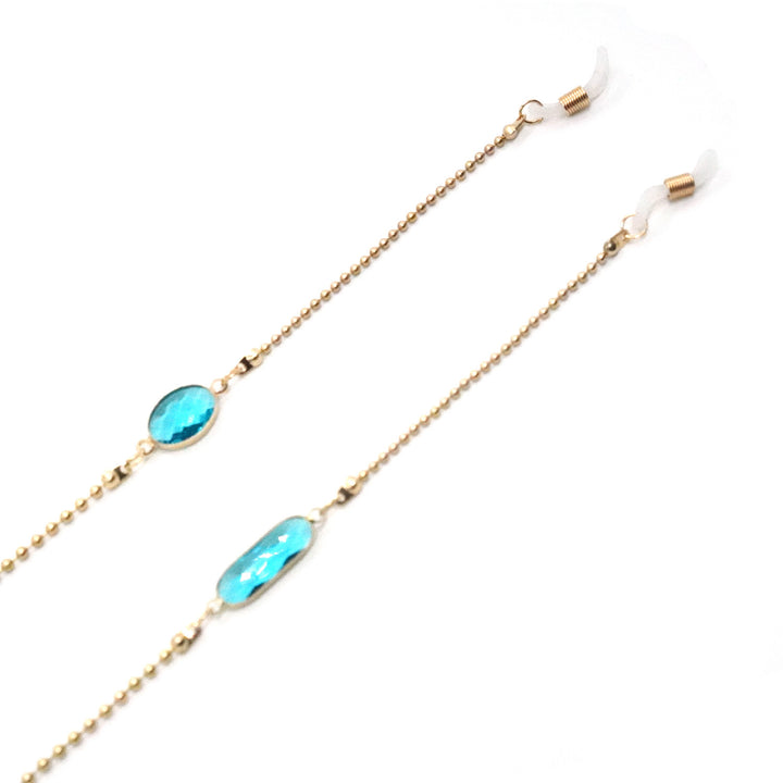 Elegant Stone-Embellished Eyewear Chain Stornfield