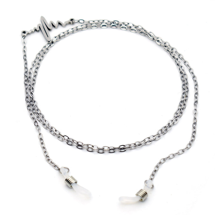 Trendy Heartbeat Design Eyewear Chain Stornfield