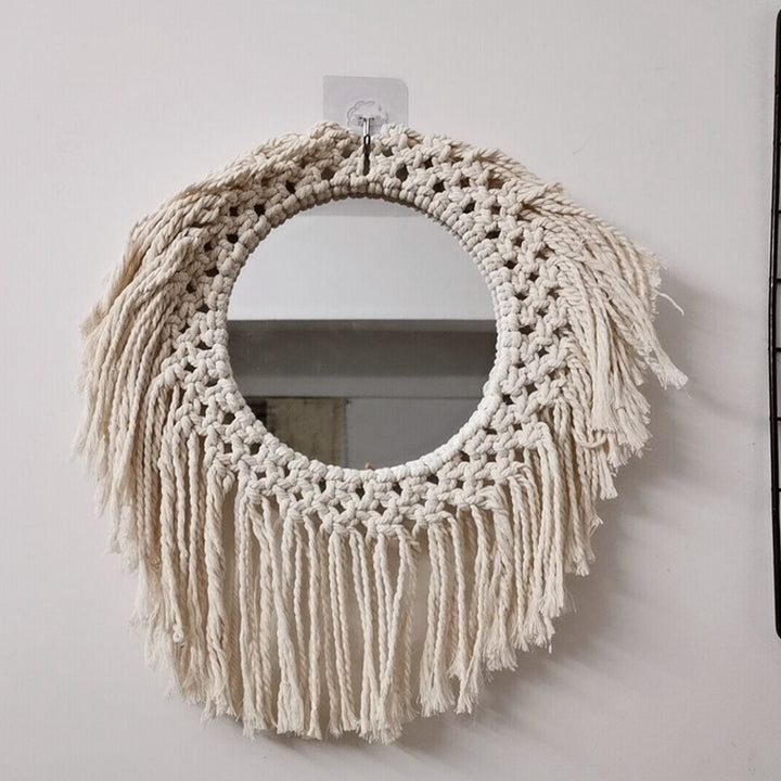 Decorative Macrame Wall Mirror Stornfield