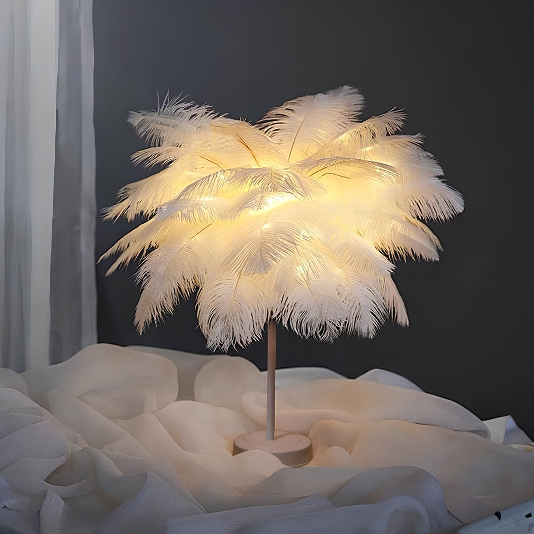 Atmospheric Feather Palm Tree Lamp - LumaPalm | Stornfield