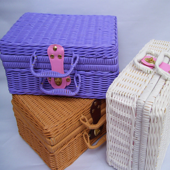 Versatile Handwoven Wicker Storage Box Stornfield
