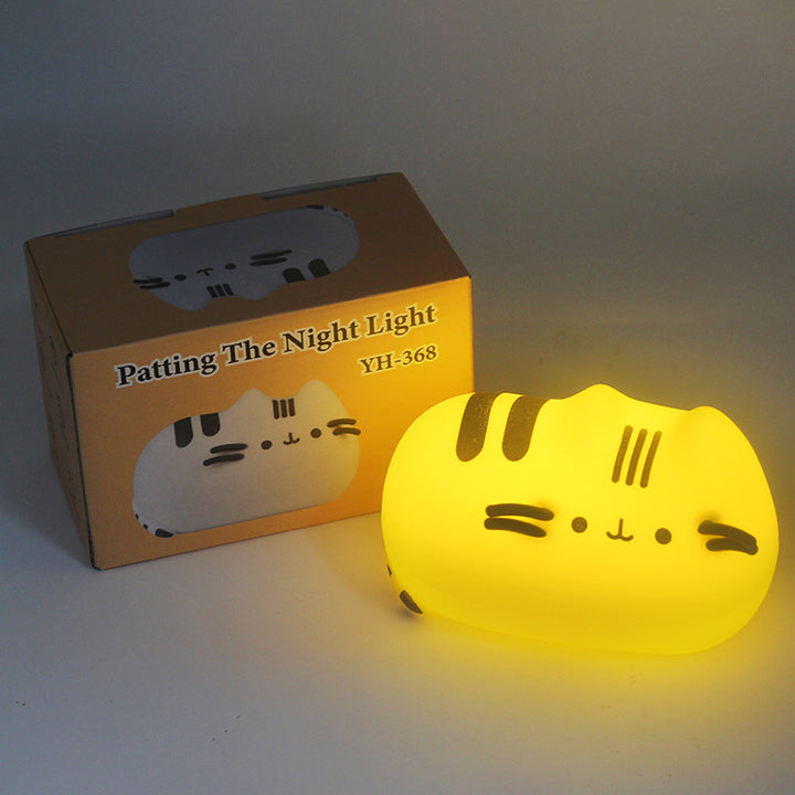 Silicone Tap Light, Cat Design, rechargeable