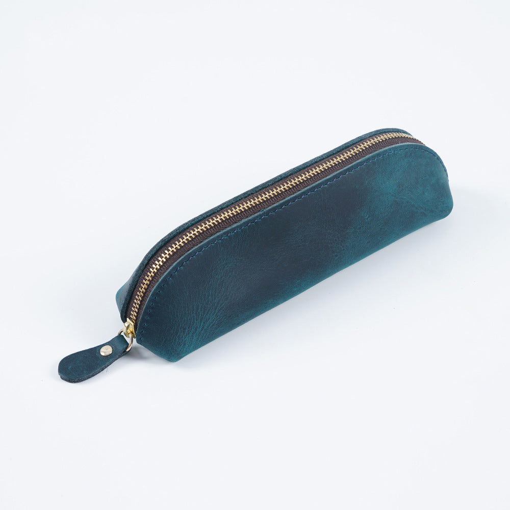 Premium Leather Zippered Pencil Case