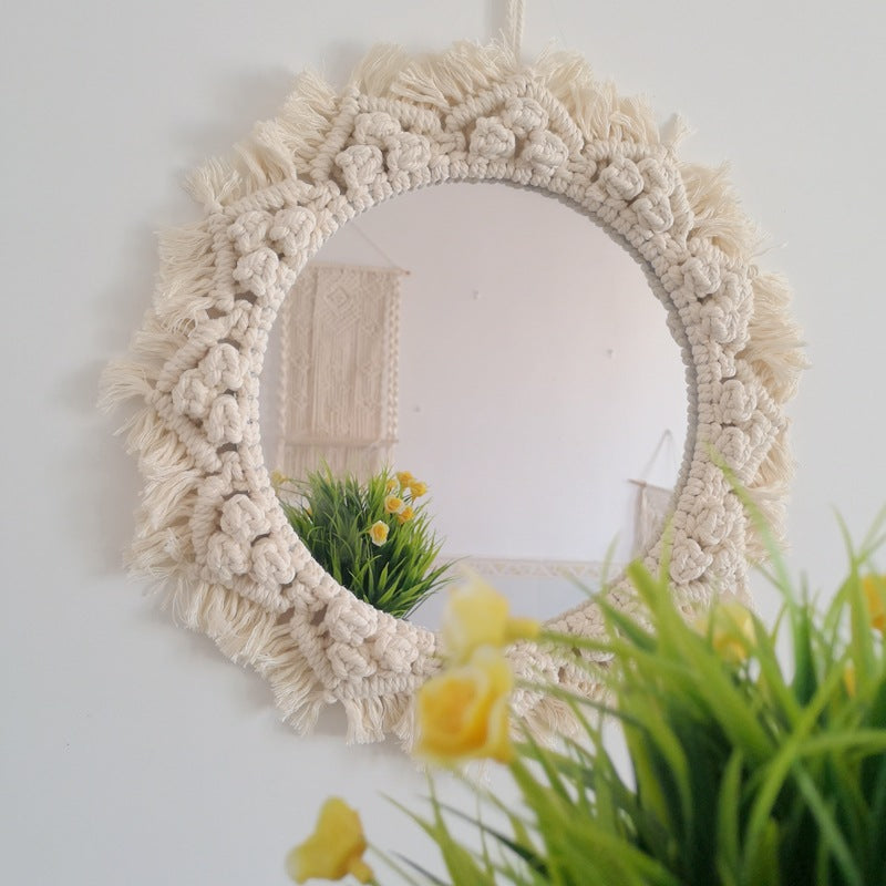Decorative Macrame Wall Mirror Stornfield