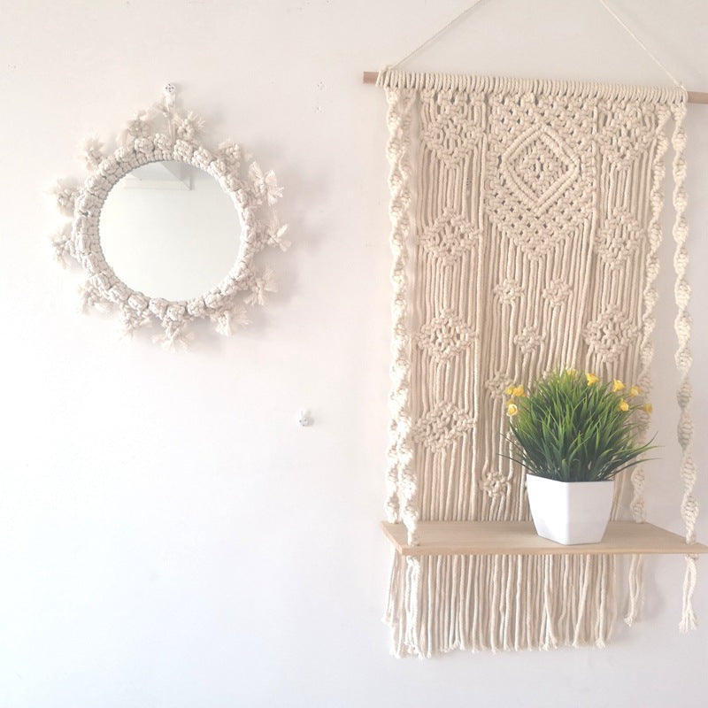 Decorative Macrame Wall Mirror Stornfield