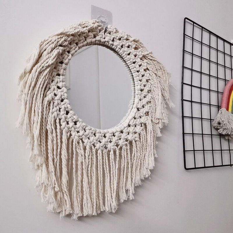 Decorative Macrame Wall Mirror Stornfield