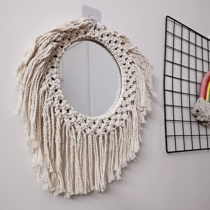 Decorative Macrame Wall Mirror Stornfield