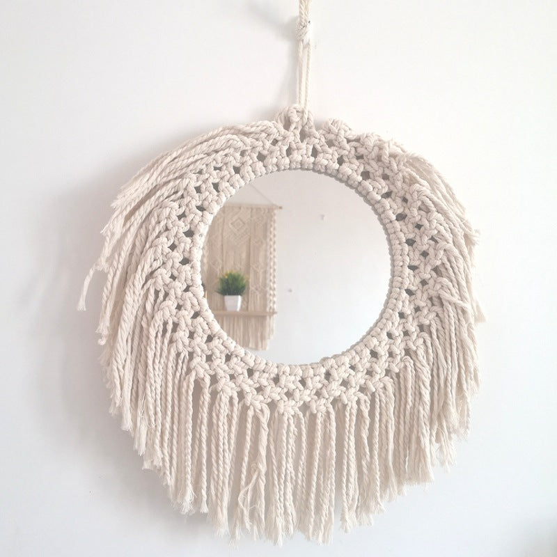 Decorative Macrame Wall Mirror Stornfield