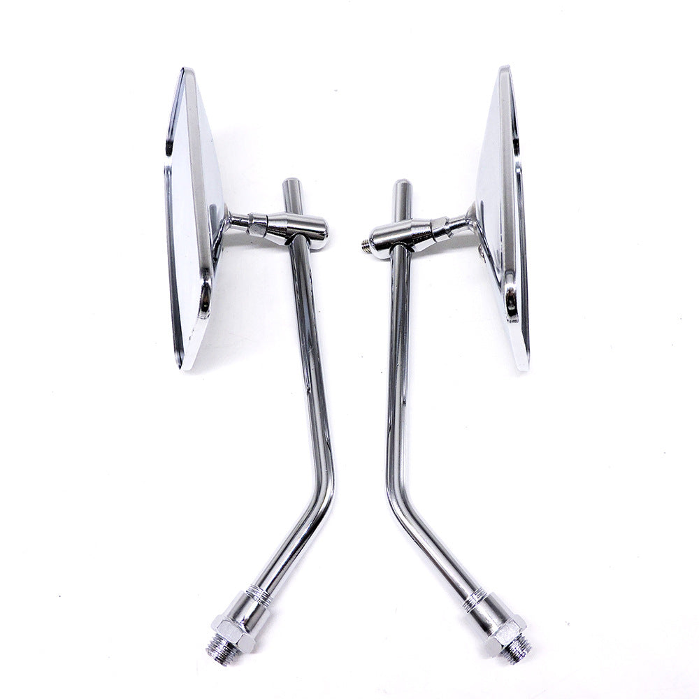 adjustable chrome motorcycle handlebar rearview mirrors with universal clamp mounts Stornfield