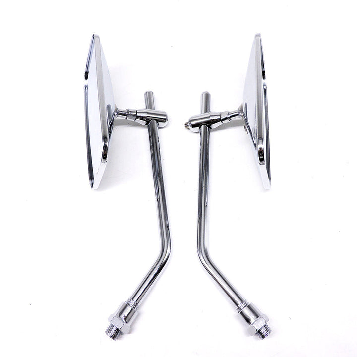 adjustable chrome motorcycle handlebar rearview mirrors with universal clamp mounts Stornfield
