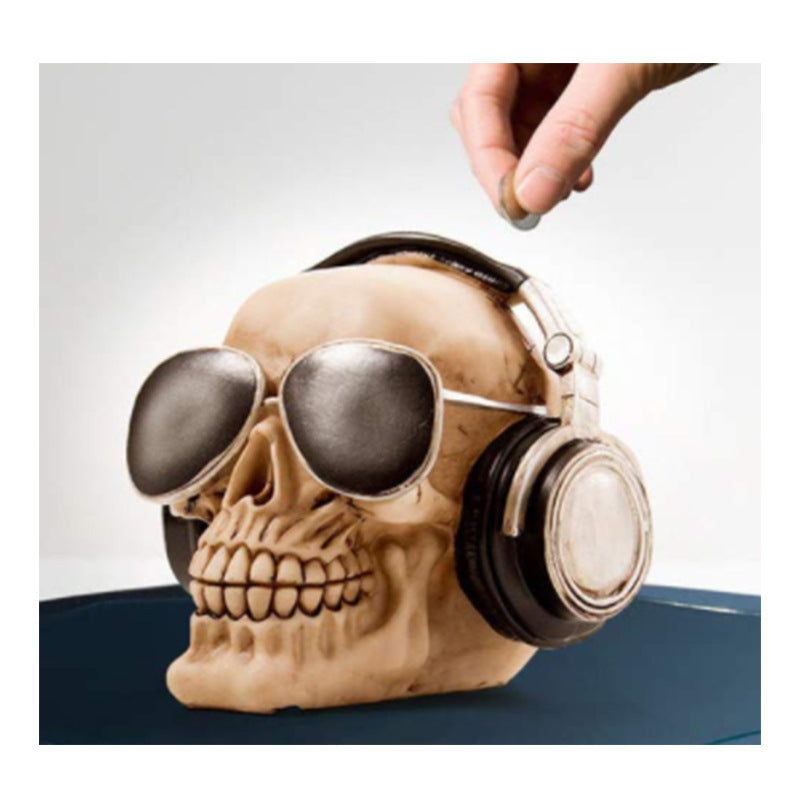 Decorative Skull Coin Bank