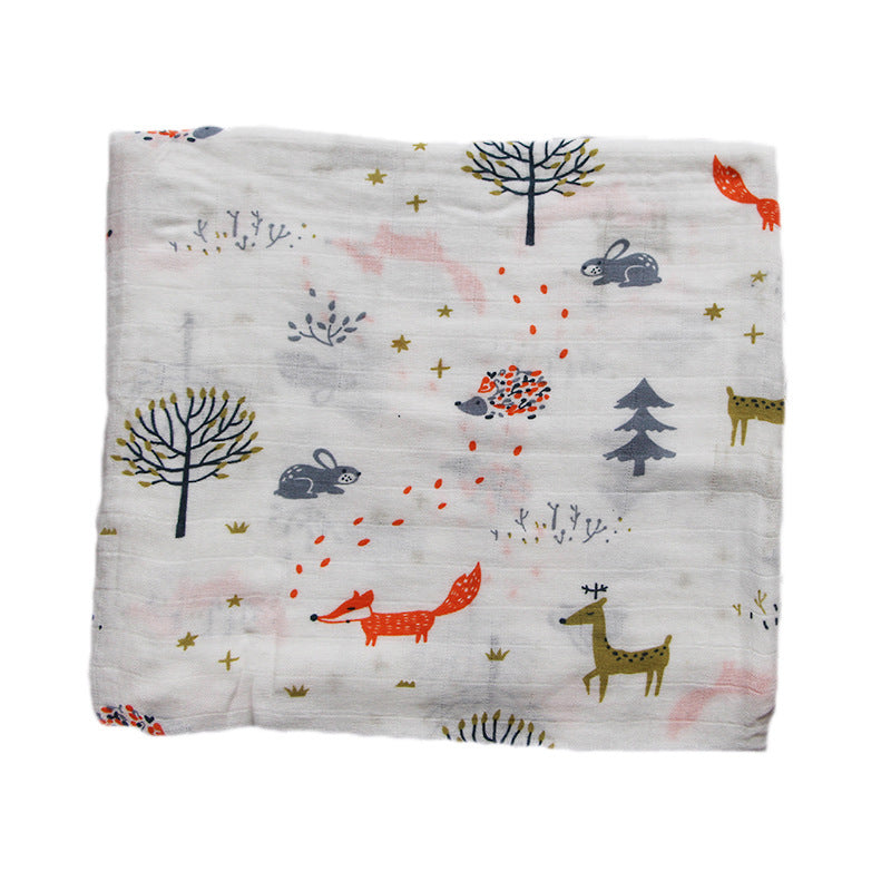 Cotton Muslin Baby Blanket with Heart Pattern Stornfield