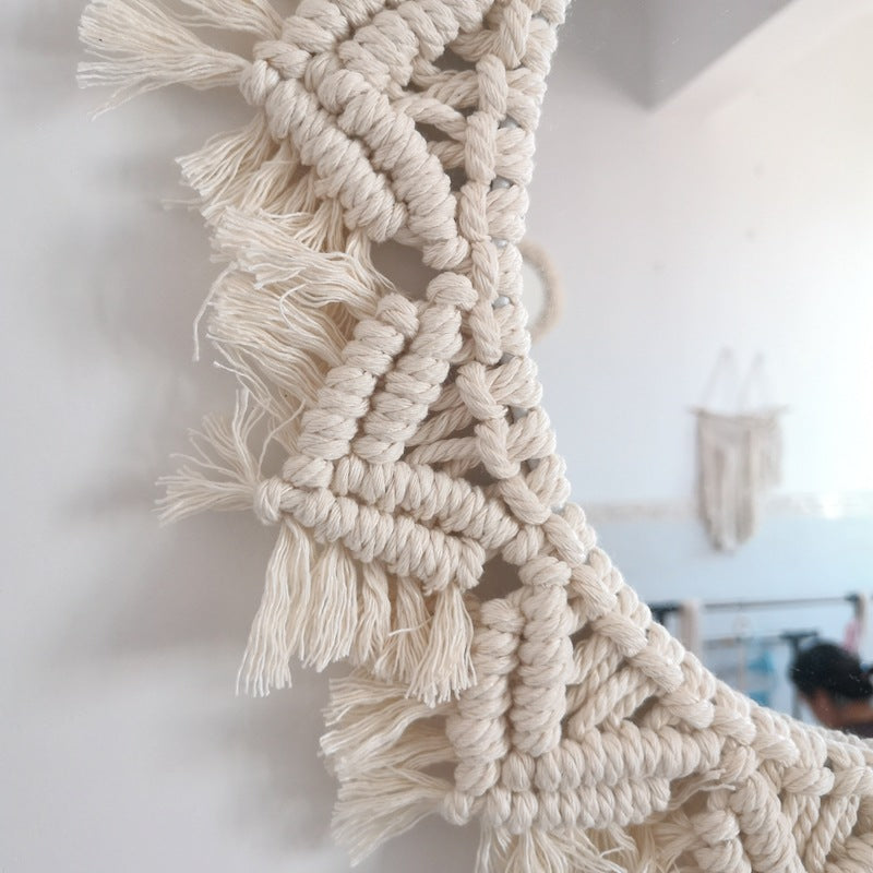 Decorative Macrame Wall Mirror Stornfield