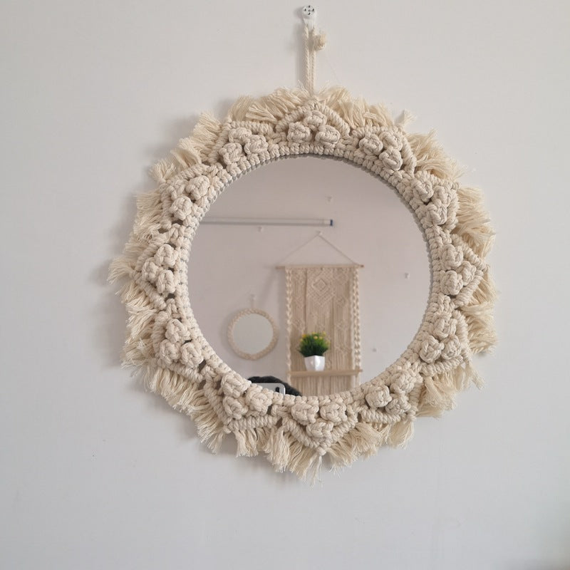 Decorative Macrame Wall Mirror Stornfield