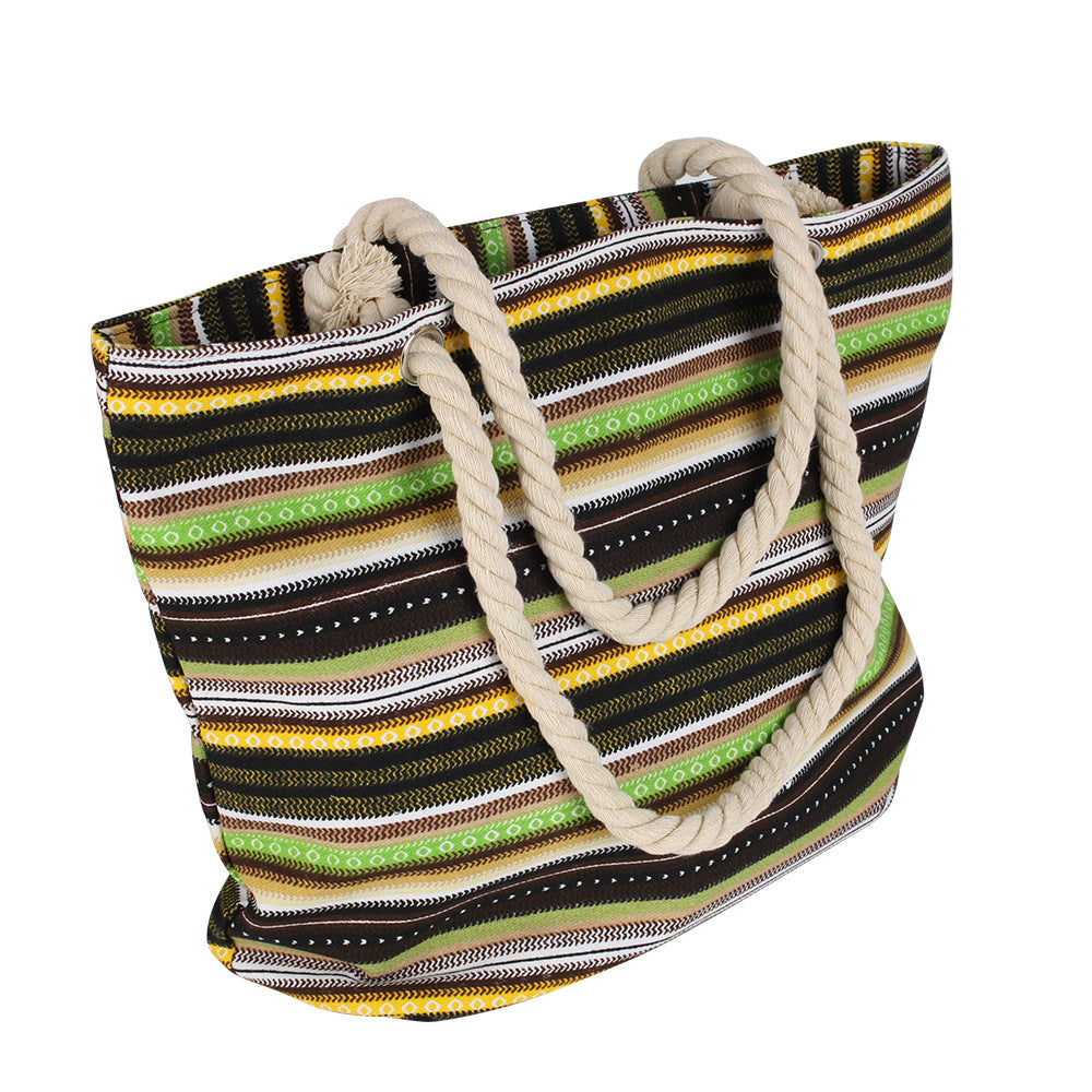 Colorful cotton striped bag Stornfield