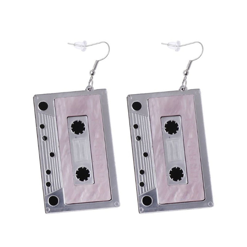 Retro-Inspired Cassette Tape Earrings Stornfield
