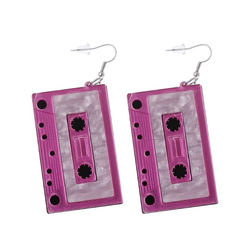 Retro-Inspired Cassette Tape Earrings Stornfield