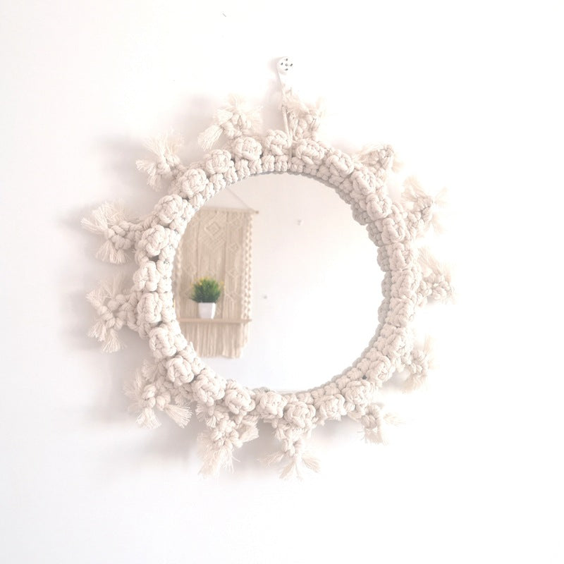 Decorative Macrame Wall Mirror Stornfield