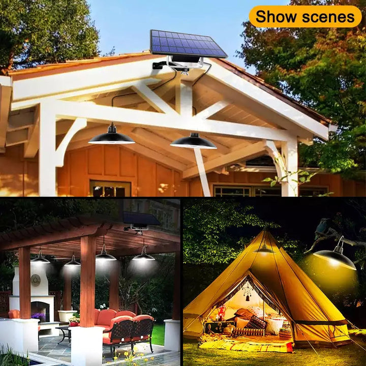 SolarDuo LED Lamp Set on Solar Energy with Remote Control | Stornfield