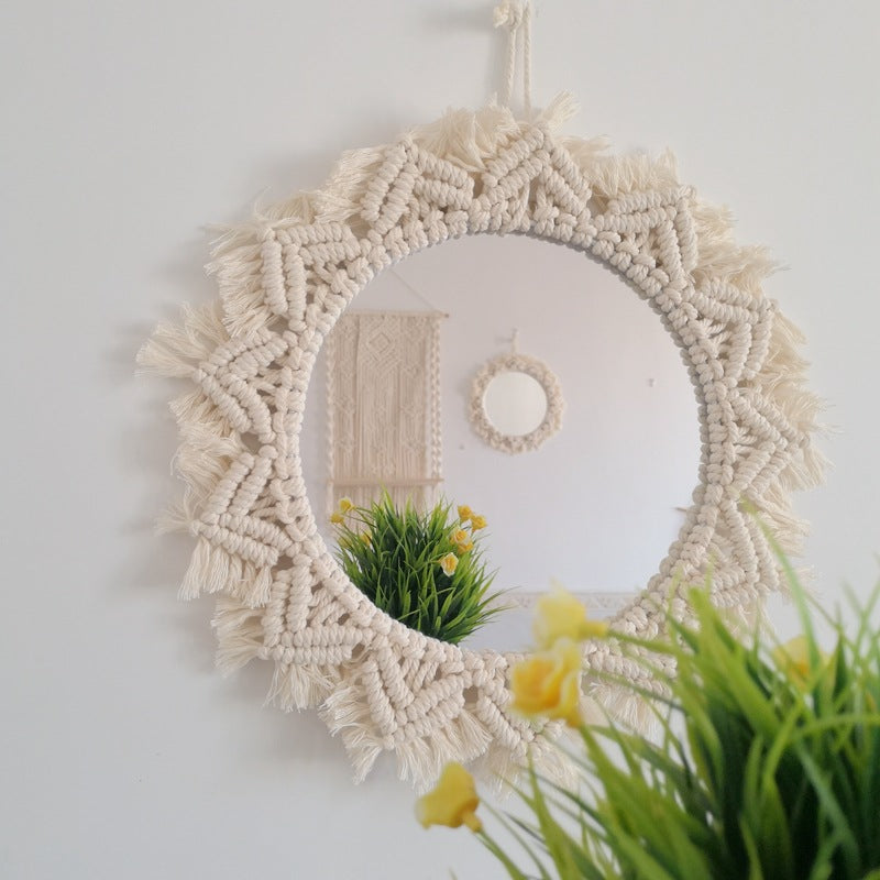 Decorative Macrame Wall Mirror Stornfield
