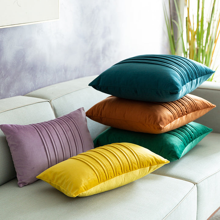 Textured Velvet Throw Pillow